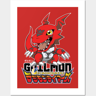 digimon tamers guilmon Posters and Art